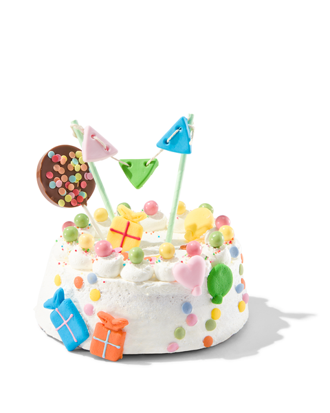 décoration pour gâteau comestible - fête confettis - 10280001 - HEMA